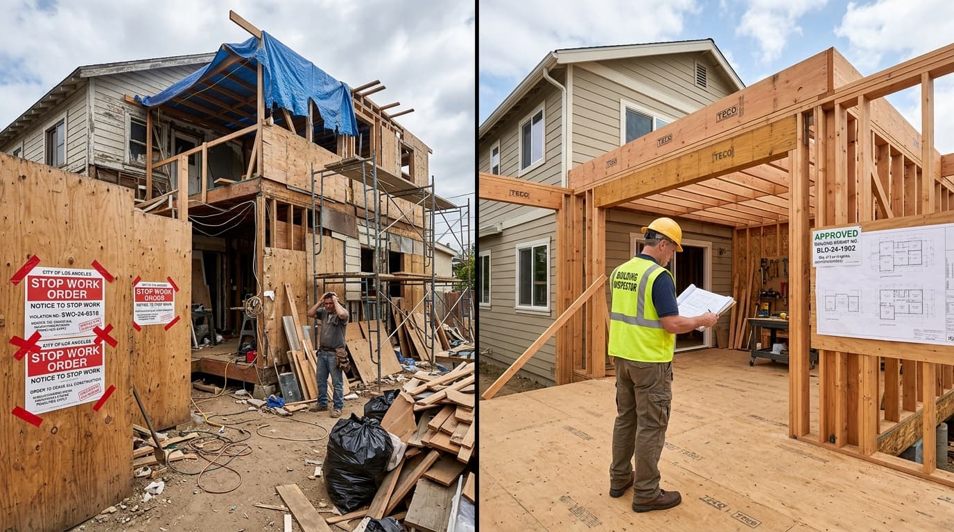 Residential Building Permits Explained: When Required, Inspection Phases & Code Pitfalls