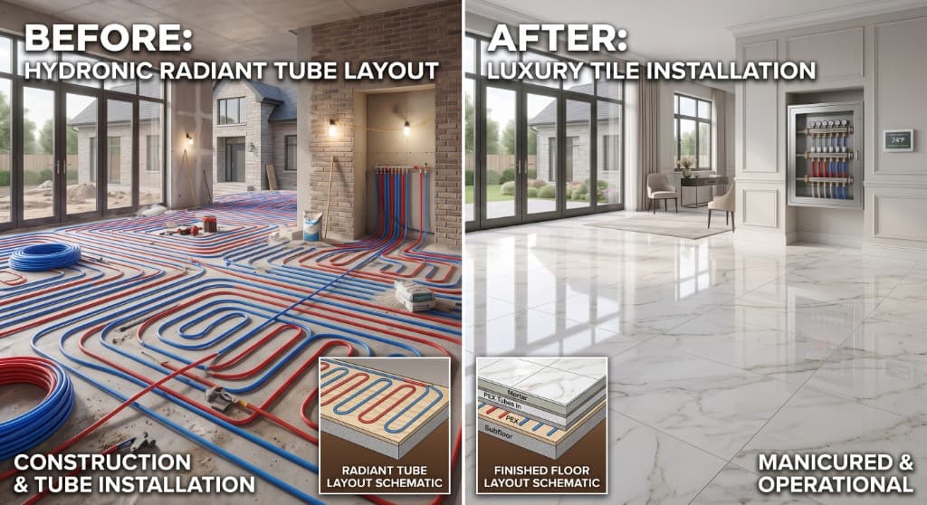 Hydronic Radiant Floor Heating: Boiler vs. Air-to-Water Heat Pump Engineering